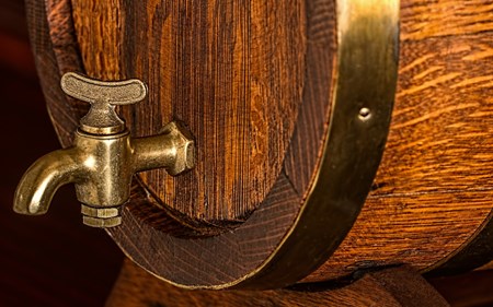 charred oak keg